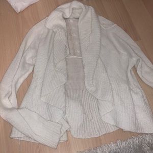 White cardigan